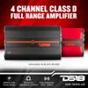 DS18 Car Speakers Bundle 4X PRO-GM6B 6.5" Midrange Speakers + 4X PRO-TWX1/BK Aluminum Super Bullet Tweeters + Amplifier 4 Channels - PRO Loudspeakers Car Audio Component Package view 4