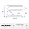 3pc VHB Adhesive Cable Organizer Holder, for Heavy Cables, PC Cords & Wires with Strong Adhesive, Under Desk Mount Management - Small (White) view 2