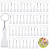 Bucherry 50 Pcs Scratcher Tool Plastic Scraper Tool Keychain Scoop Shape Lotto Scratcher Keyring Gambler Lucky Gift for Tickets Stickers Labels Films Sublimation Multifunction (White) view 1