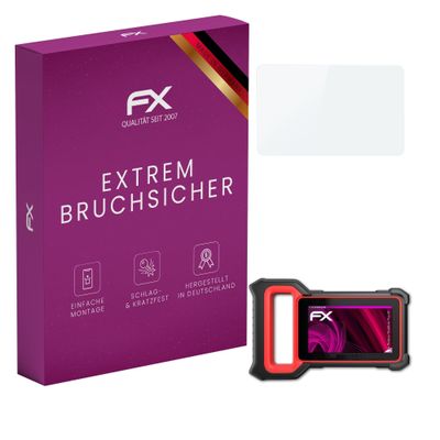 atFoliX Plastic Glass Protective Film compatible with Thinkcar ThinkScan Plus S4, 9H Hybrid-Glass FX Screen Protector