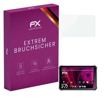 atFoliX Plastic Glass Protective Film compatible with Oukitel RT3, 9H Hybrid-Glass FX Screen Protector