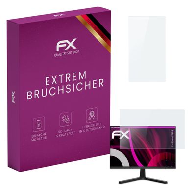 atFoliX Plastic Glass Protective Film compatible with Koorui 24E4, 9H Hybrid-Glass FX Screen Protector