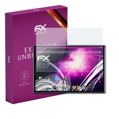 atFoliX Plastic Glass Protective Film compatible with Pritom L10 Three in One Keyboard, 9H Hybrid-Glass FX Screen Protector