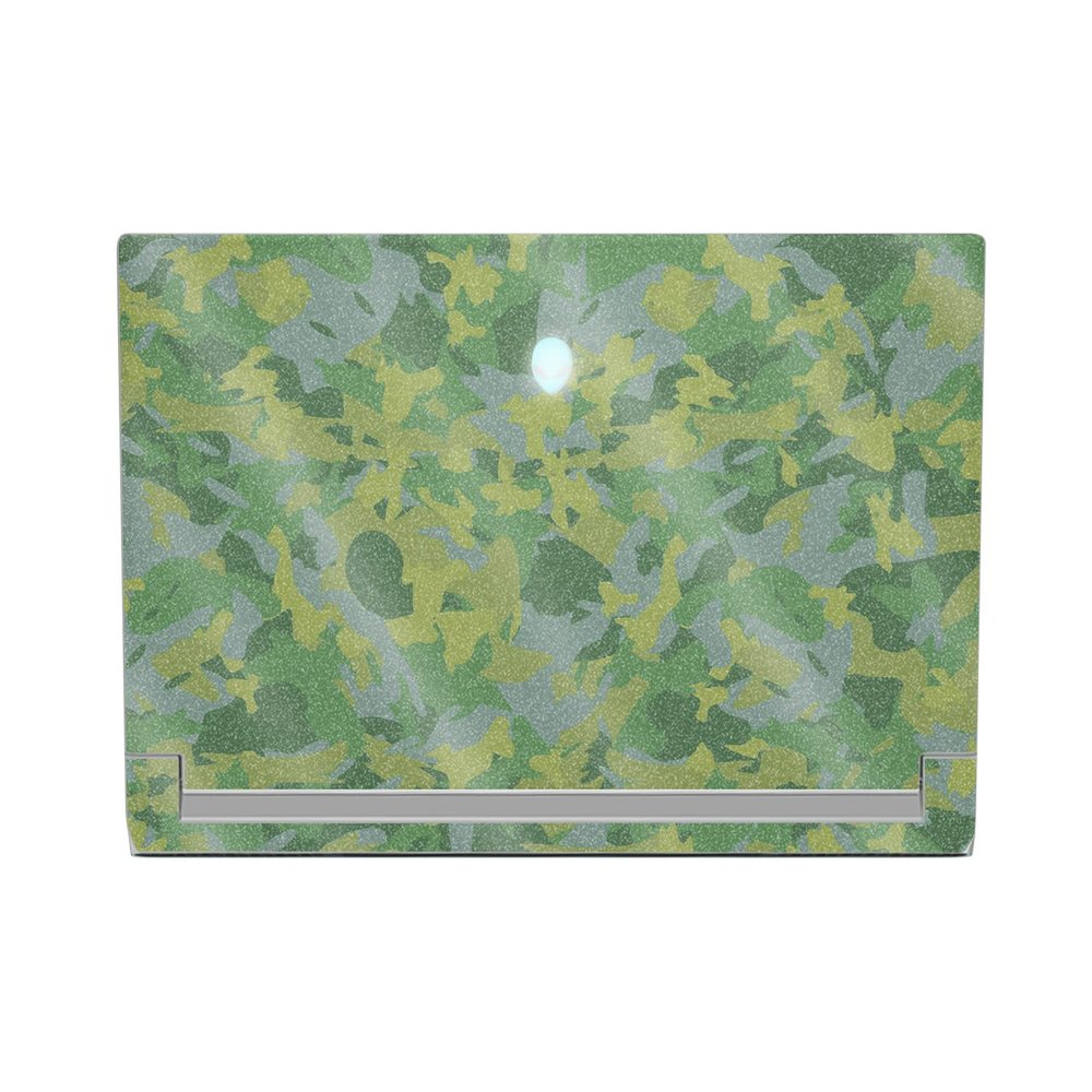 MightySkins Glossy Glitter Skin Compatible with Alienware X17 R2 (2022) Full Wrap Kit - Verde Camouflage | Protective, Durable High-Gloss Glitter Finish | Easy to Apply | Made in The USA
