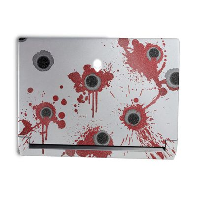 MightySkins Glossy Glitter Skin Compatible with Alienware M15 R7 (2022) Full Wrap Kit - Bullet Holes | Protective, Durable High-Gloss Glitter Finish | Easy to Apply & Change Styles | Made in The USA