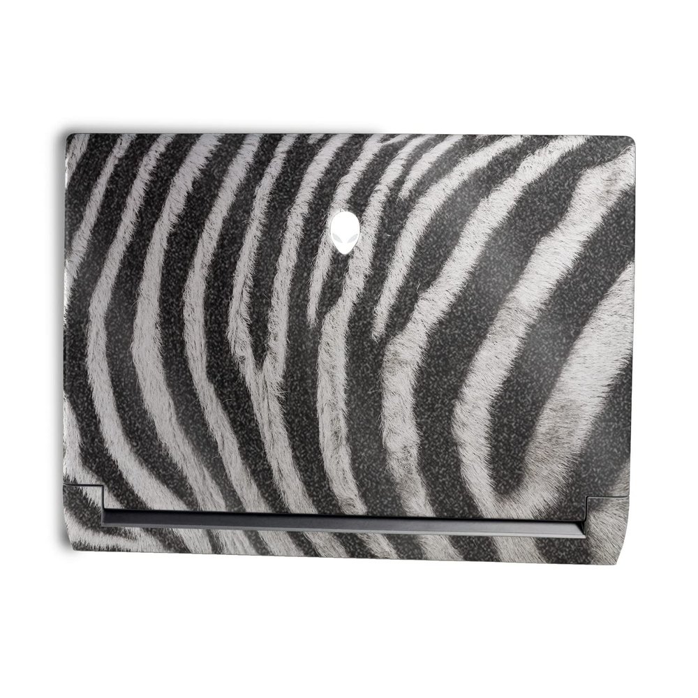 MightySkins Glossy Glitter Skin Compatible with Alienware M15 R7 (2022) Full Wrap Kit - Zebra Closeup | Protective, Durable High-Gloss Glitter Finish | Easy to Apply & Change Styles | Made in The USA