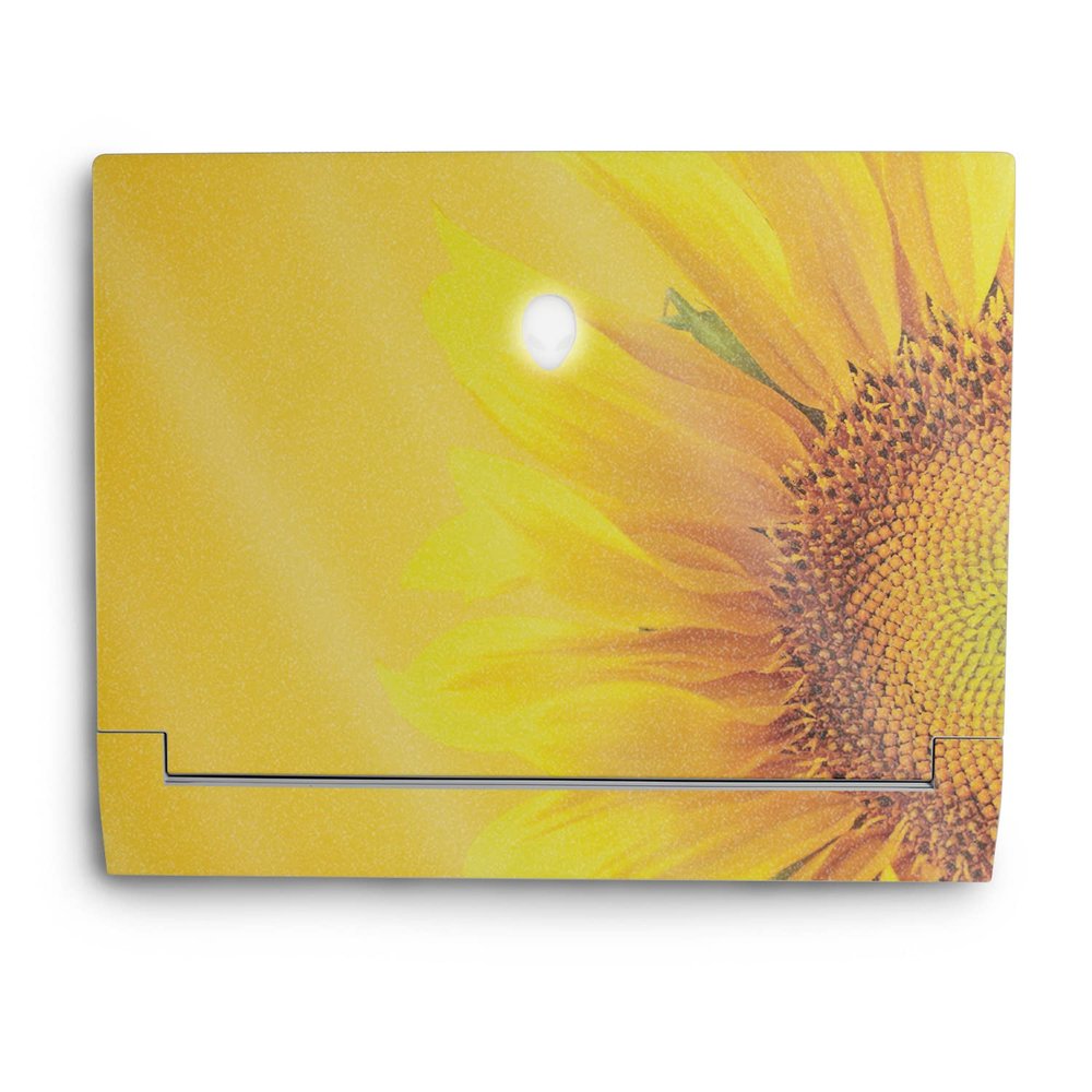 MightySkins Glossy Glitter Skin Compatible with Alienware X14 (2022) Full Wrap Kit - Sunflower Yellow | Protective, Durable High-Gloss Glitter Finish | Easy to Apply & Change Styles | Made in The USA