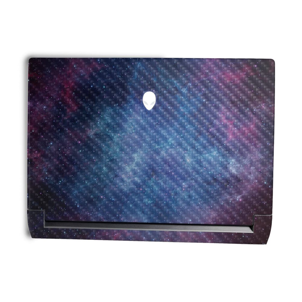 MightySkins Carbon Fiber Skin Compatible with Alienware M15 R7 (2022) Full Wrap Kit - Nebula | Protective, Durable Textured Carbon Fiber Finish | Easy to Apply & Change Styles | Made in The USA