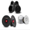 DS18 EN6P Universal Speaker Pods Bundle - 1 Set Left & Right Kick Panel + 2X 6.5 Midrange Speakers + 2X 1 Super Bullet Marine Tweeters - Great for Slingshot, SXS, Motorsports & ATV/UTV view 1