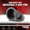 DS18 EN6P Universal Speaker Pods Bundle - 1 Set Left & Right Kick Panel + 2X 6.5 Midrange Speakers + 2X 1 Super Bullet Marine Tweeters - Great for Slingshot, SXS, Motorsports & ATV/UTV view 3
