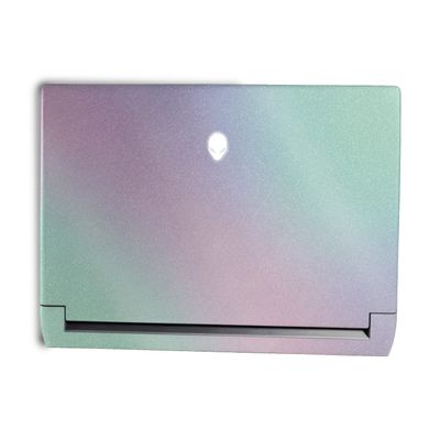 MightySkins Glossy Glitter Skin Compatible with Alienware M15 R7 (2022) Full Wrap Kit - Cotton Candy | Protective, Durable High-Gloss Glitter Finish | Easy to Apply & Change Styles | Made in The USA