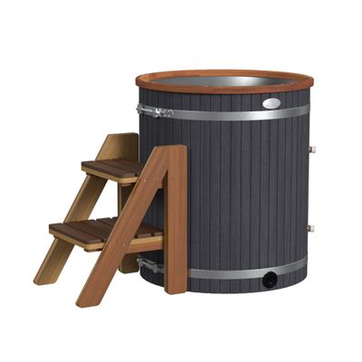 Ice Bath Tub | Cold-Plunge Therapy | Cold Plunge Tub | Up-Right Ice Bath | 118 Gallon Water Capacity | Steps & Cover Included | 37.5 x 33.25