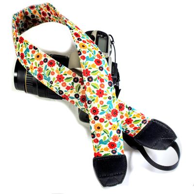Scandinavian Floral Camera Strap, Colorful Floral Camera Strap Universal DSLR Neck & Shoulder Strap, Photography Accessory, Gift for Men & Women