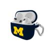 AudioSpice Collegiate Michigan Wolverines Silicone Cover for Apple AirPods (3rd Generation) Charging Case with Carabiner view 3