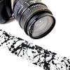 Paint Splatter Camera Strap, Black White Paint Camera Strap Universal DSLR Neck & Shoulder Strap, Photography Accessory, Gift for Men & Women view 2