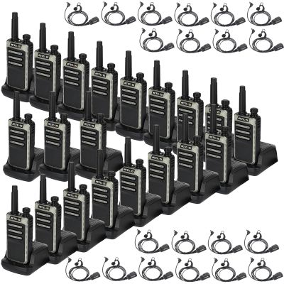 Retevis RB66 Walkie Talkie 1 Hour Fast Charging,Portable FRS Two-Way Radios with Earpiece,USB-C Charging,Flashlight,Fluorescent Design,Business 2 Way Radio for Catering Healthcare School(20 Pack)