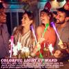 Junkin 200 Pcs Fiber Optic Wands Glow LED Light up Wand Bulk Flashing Sticks with Included Batteries for Party Favors Wedding Birthday Carnival view 3