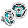 JVC KS-DR2104DBT Bluetooth 4-Channel Compact Digital Amplifier 50W RMS x 4 @ 4 ohms with 2 Pairs CS-DR621MWL 6.5" Marine Speakers w/White Grills and LED Lighting for Car, Marine, UTV and Motorcycle view 2