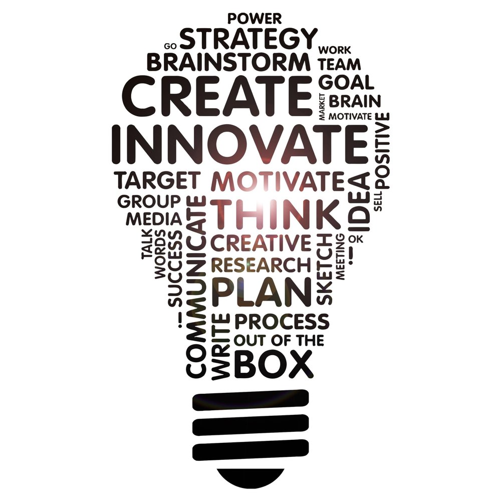 Create Innovate Office Wall Dcor Inspirational Stem Window Classroom Wall Decal School Art Business Motivational Sticker Science Light Bulb Teacher Gift(ig5071) (XL 40 in X 70 in, Orange)