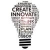 Create Innovate Office Wall Dcor Inspirational Stem Window Classroom Wall Decal School Art Business Motivational Sticker Science Light Bulb Teacher Gift(ig5071) (XL 40 in X 70 in, Orange) view 1