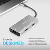 VisionTek USB-C Hub with Ethernet, 2X USB-A, 1x USB-C for MacBook, Windows, Chromebook - Portable Bus Powered Adapter view 2