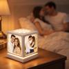 ZOCI VOCI Custom Rotating Picture Frame with Night Light, White view 3