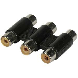 Cable Central LLC (100 Pack) Triplet RCA Inline Coupler