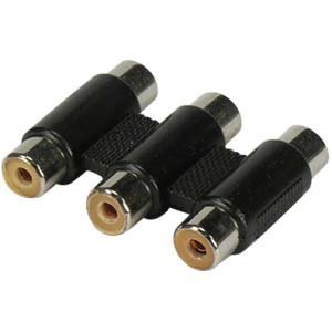 Cable Central LLC (100 Pack) Triplet RCA Inline Coupler