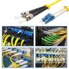 Cable Central LLC (5 Pack 2m LC/UPC-ST/UPC Singlemode Duplex OFNR 2.0mm Fiber Optic Patch Cable - 6.5 Feet view 2