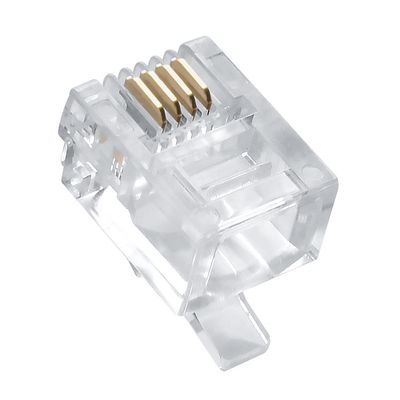 Cable Central LLC RJ11 (6P4C) Plug for Stranded Round Wire 100pk