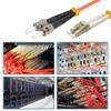Cable Central LLC (10 Pack) 15m LC/UPC ST/UPC OM2 Multimode Duplex LSZH Fiber Optic Patch Cable - 49.2 Feet view 2