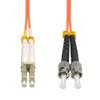 Cable Central LLC (10 Pack) 15m LC/UPC ST/UPC OM2 Multimode Duplex LSZH Fiber Optic Patch Cable - 49.2 Feet view 4
