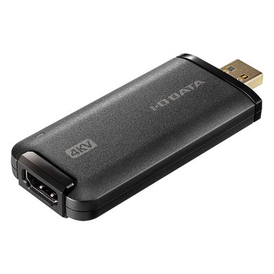 IODATA GV-HUVC/4KV USB HDMI Converter Adapter, 4K SLR Camera, Camcorder, Distribution, UVC Compatible, Capture, Windows and Mac, Japanese Manufacturer