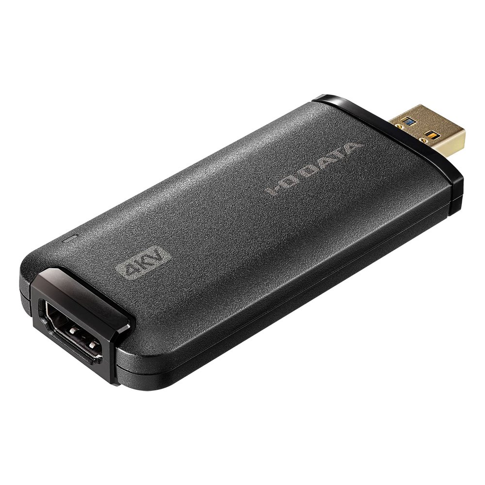 IODATA GV-HUVC/4KV USB HDMI Converter Adapter, 4K SLR Camera, Camcorder, Distribution, UVC Compatible, Capture, Windows and Mac, Japanese Manufacturer