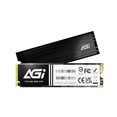 AGI AI838 1TB SSD, NVMe PCIe Gen4x4 M.2, Speeds Up-to 7,400MB/s, for PC/Laptops, PS5 Gaming Consoles Storage Expansion, Internal Solid State Drive with heatsink - AGI1T0G44AI838-CB