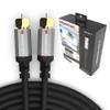 Monster Essentials RG-6 Coax Cable with Gold-Plated F-Pin Coaxial Cable Connector - High Speed Internet Cable with Duraflex Jacket and Metal Shielding, 25ft view 1
