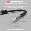 Monster Essentials RG-6 Coax Cable with Gold-Plated F-Pin Coaxial Cable Connector - High Speed Internet Cable with Duraflex Jacket and Metal Shielding, 25ft view 3