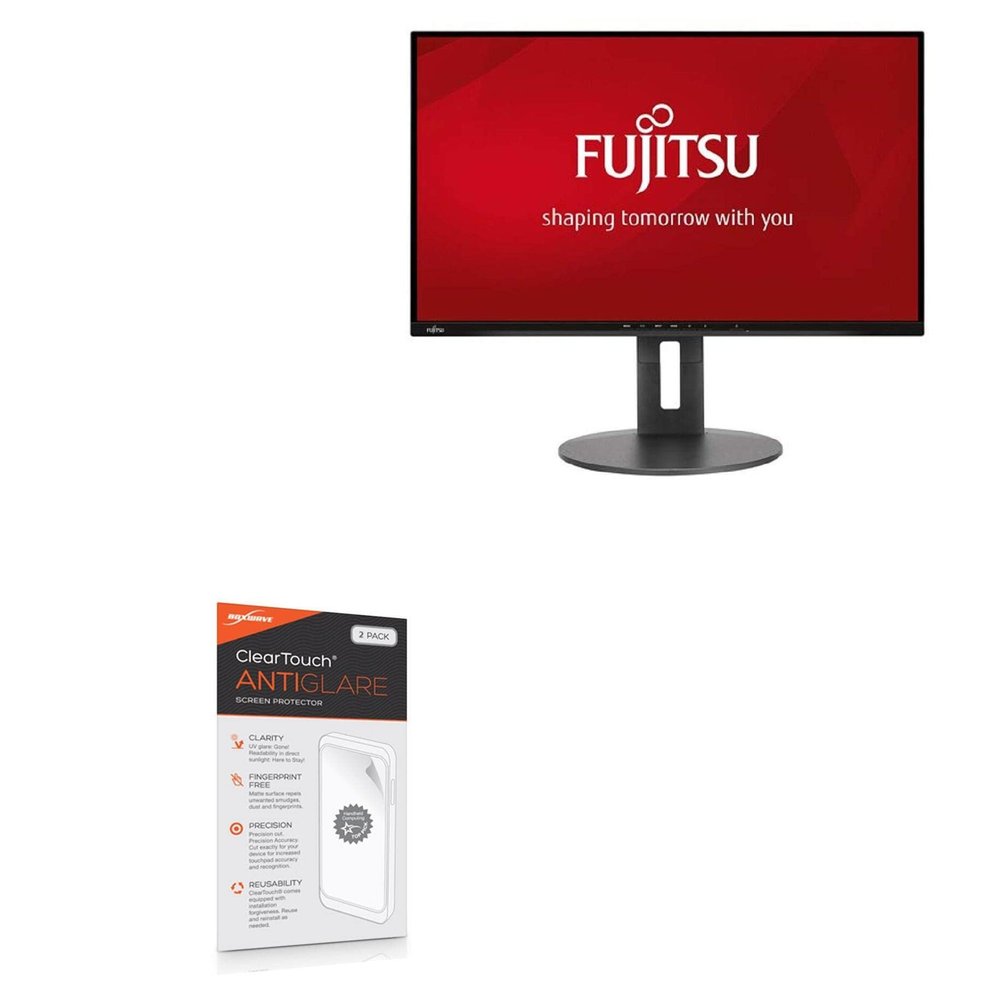 BoxWave Screen Protector Compatible with Fujitsu Display B27-9 T - ClearTouch Anti-Glare (2-Pack), Anti-Fingerprint Matte Film Skin