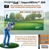 Elite Screens Designer Cut, 134 inch Diag, 10'x20' ImpactWhite 360 DIY Raw Projector Screen Material for Golf/Multi-Sport Simulation, RM-10X20-IPW360-F view 2