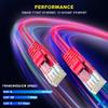 Maximm Cat 6 Ethernet Cable 5 ft (6-Pack) - High-Speed LAN Cable, Internet Cable, Patch Cable, and Network Cable - UTP, 10Gbps, 550MHz Ethernet Cord - Red view 4
