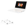 BoxWave Stand and Mount Compatible with Acer ConceptD 3 (CN314-72) - Pocket Aluminum Stand 3-in-1, Portable Multi Angle Viewing Riser - Metallic Silver view 1