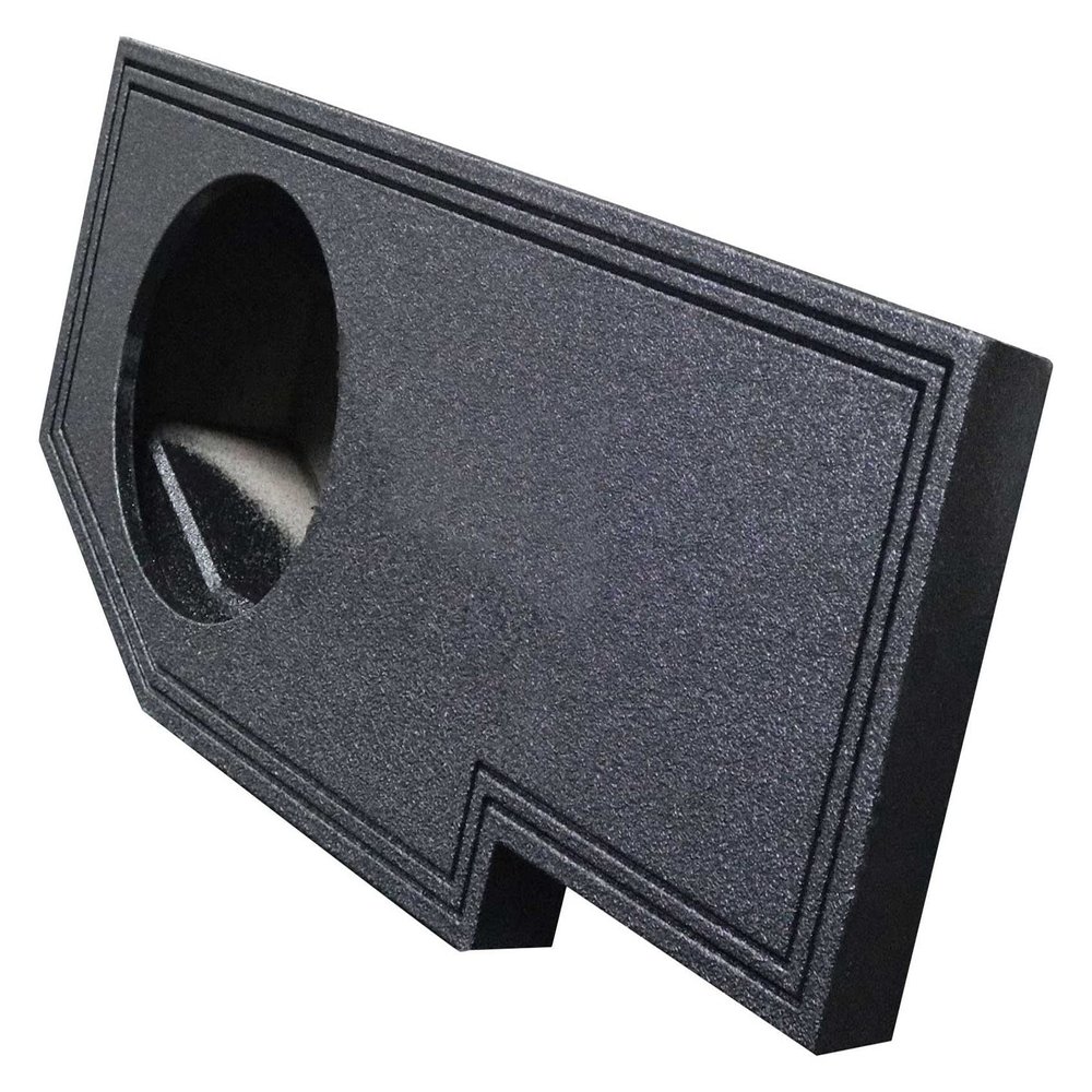 Rockville REC128 Single 10" Subwoofer Box Enclosure, Sealed, 0.65 Cu.Ft., Precision Fit, Durable MDF, Made in USA, for Dodge 2002-Current Quad Cab