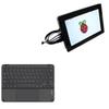 BoxWave Keyboard Compatible with HMTECH Raspberry Pi Screen (10.1 in) - SlimKeys Bluetooth Keyboard with Trackpad, Portable Slim TouchPad - Jet Black view 1