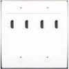 RiteAV 4 Port HDMI Wall Plate - Flat 2 Gang [White/White] view 1