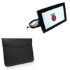 BoxWave Case Compatible with HMTECH Raspberry Pi Screen (10.1 in) - Executive Leather Pouch, Slim Leather Sleeve Cover with Soft Lining - Jet Black view 1