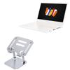 BoxWave Stand and Mount Compatible with Acer ConceptD 3 (CN314-72) - Executive VersaView Laptop Stand, Ergonomic Adjustable Viewing Angle Metallic Riser - Metallic Silver view 1