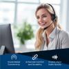 TruVoice VoicePro 10C Home, Office and Call Center USB-C Headset with Noise Canceling Microphone, HD Speakers and in Line Call Controls with Mute, Compatible with PC's and Cell Phones with USB C Port view 2