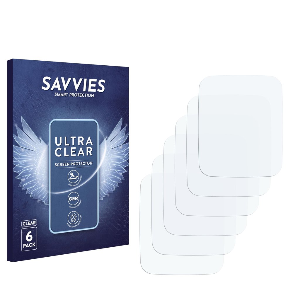savvies 6-Pack Screen Protection Film Compatible with Oraimo EW1 Screen Protector Ultra Clear [Scratch Proof, Anti Fingerprint, Ultra Thin]