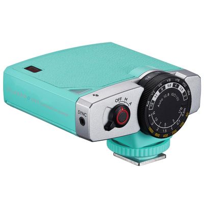 Flashpoint Flashback Lux Junior Retro Camera Flash (Mint Green), Godox Lux Junior