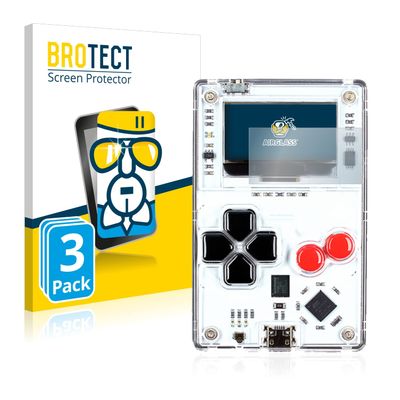 brotect Glass Screen Protector Film Compatible with Arduboy FX (3 Pack) - Glass-Foil 9H Protection [Scratch Resistant, High Clarity]